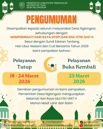 PENGUMUNAN LIBUR NASIONAL DAN CUTI BERSAMA 